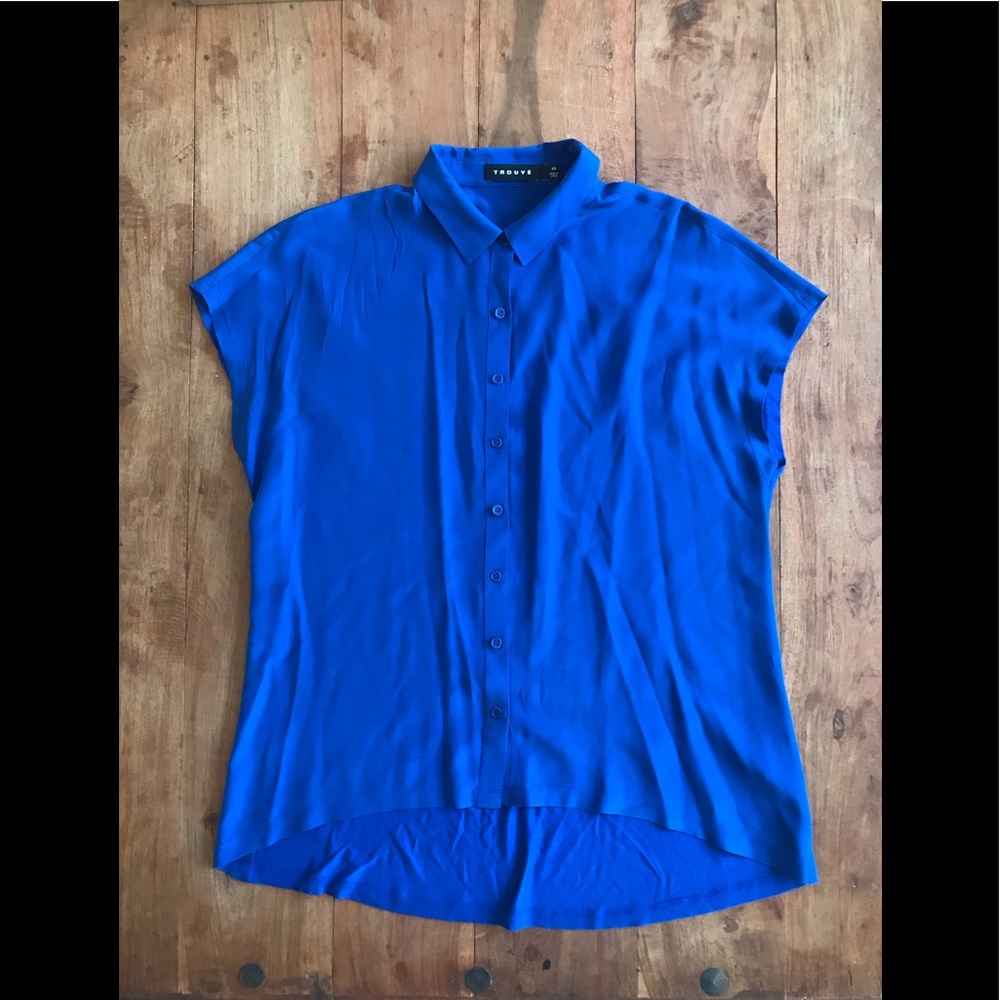 Trouve | Silk High-Low Blouse